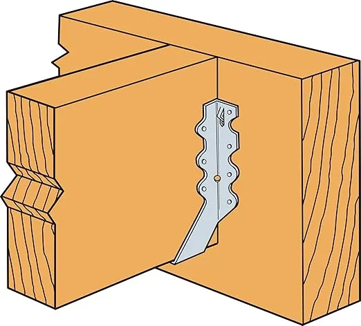 Simpson Strong-Tie LU28 Light Face-Mount Joist Hanger - Wood Construction Connectors, 20 Gauge Galvanized Steel Brackets, Hurricane Rafter Ties, 2x8, 25 Pack